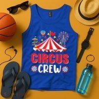 Circus Crew Funny Circus Staff Costume Circus Theme Party Tank Top thumb 4