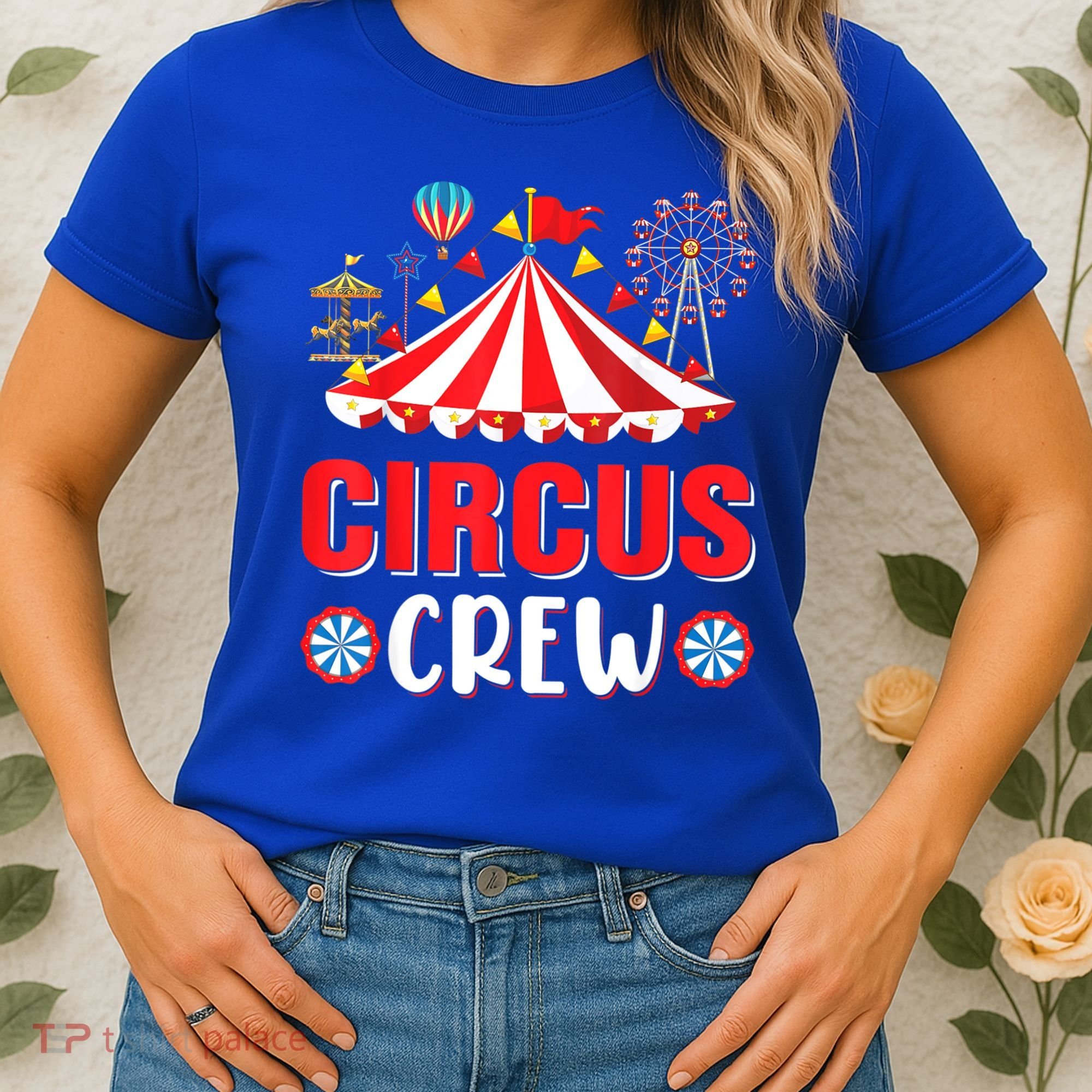 Circus Crew Funny Circus Staff Costume Circus Theme Party Women's T-Shirt