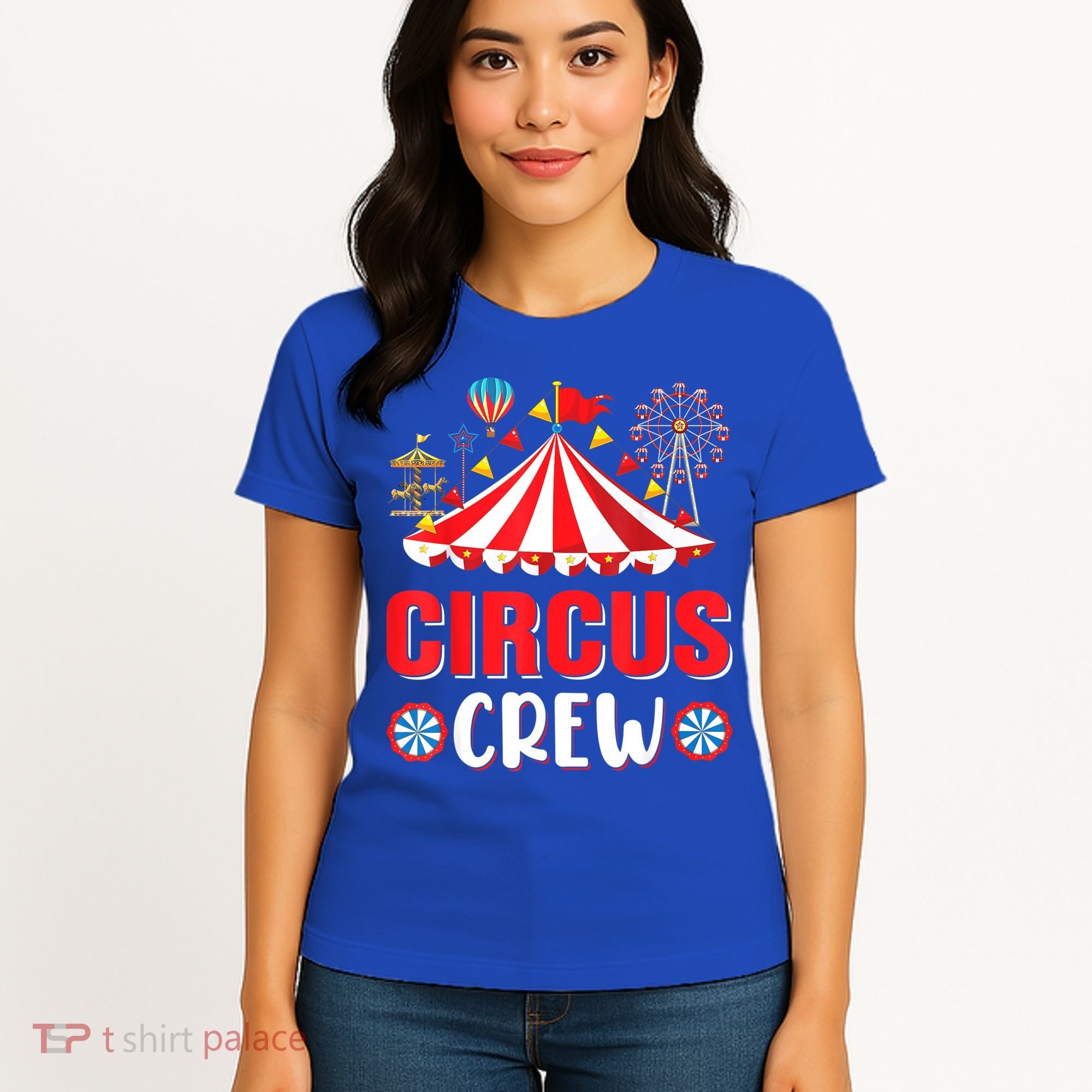 Circus Crew Funny Circus Staff Costume Circus Theme Party Women's T-Shirt