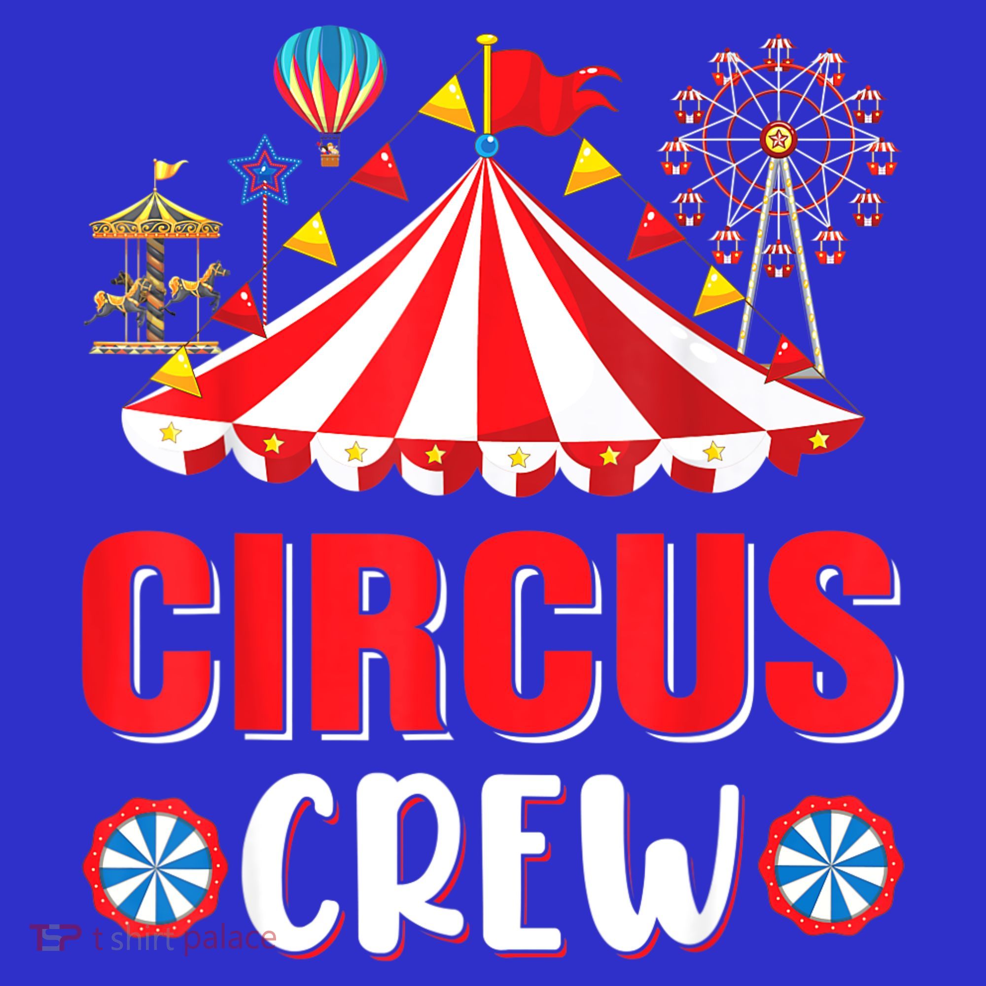 Circus Crew Funny Circus Staff Costume Circus Theme Party Women's T-Shirt