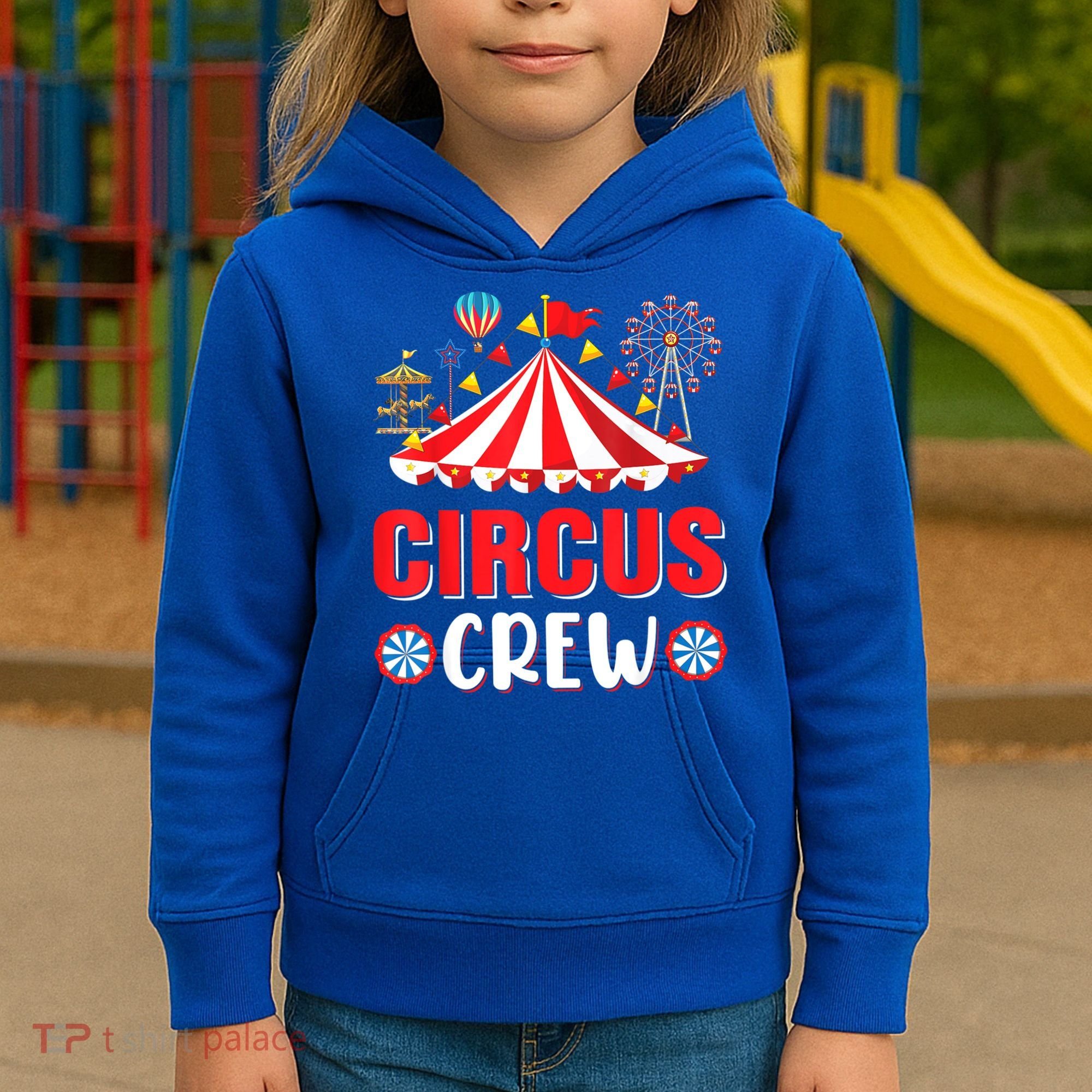 Circus Crew Funny Circus Staff Costume Circus Theme Party Kids Hoodie