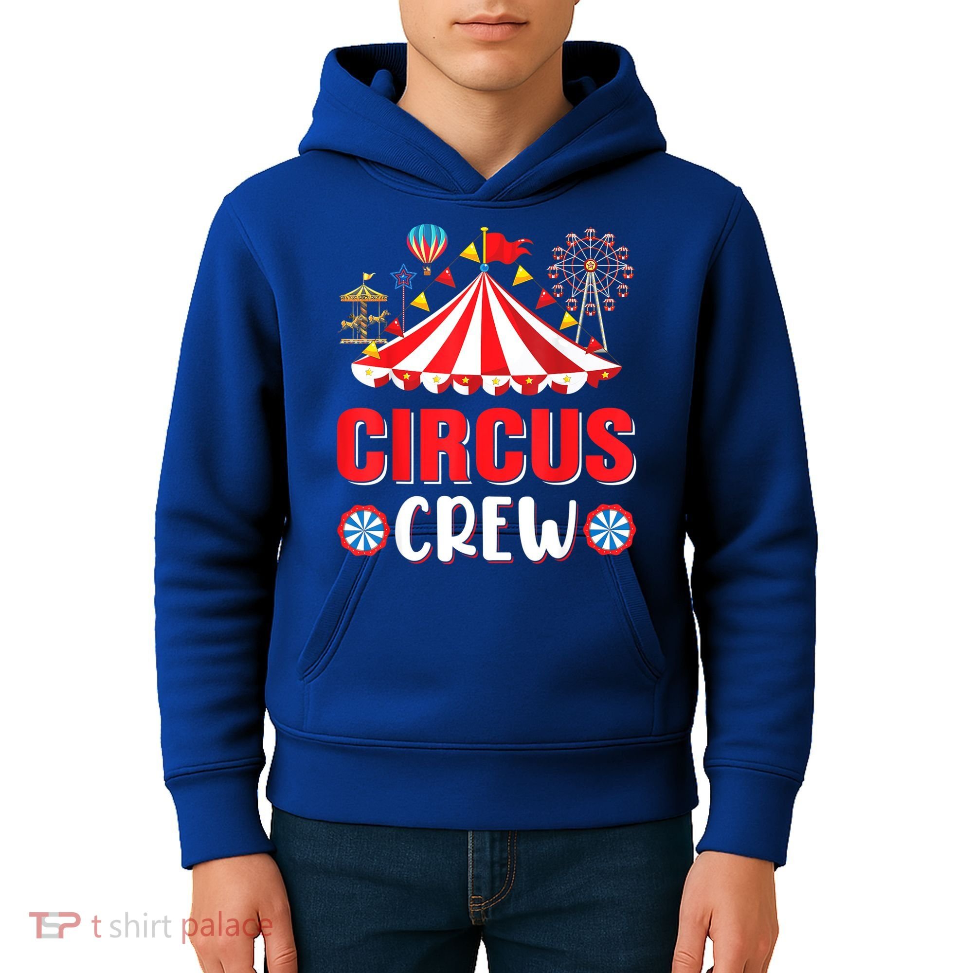 Circus Crew Funny Circus Staff Costume Circus Theme Party Kids Hoodie