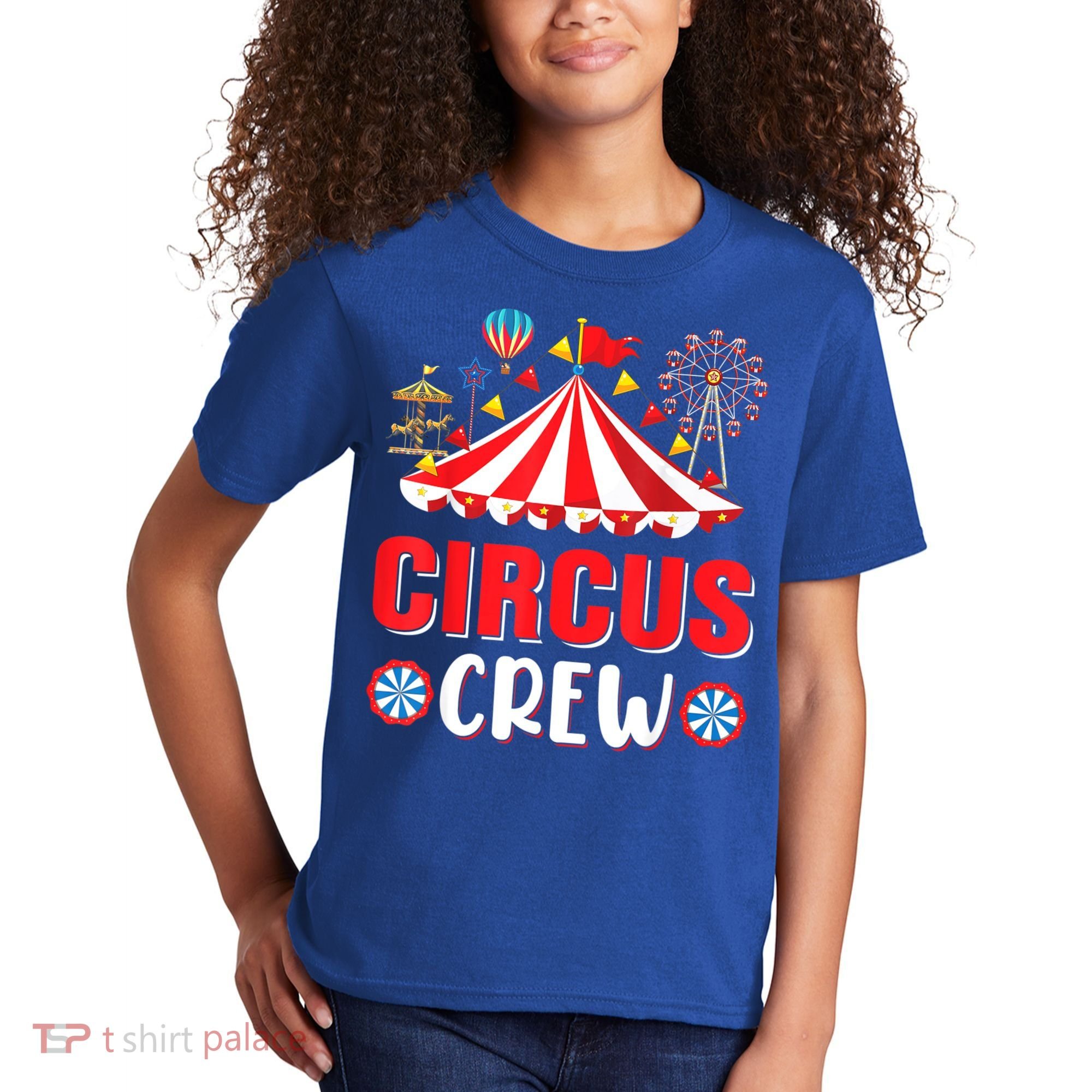 Circus Crew Funny Circus Staff Costume Circus Theme Party Kids T-Shirt