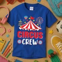 Circus Crew Funny Circus Staff Costume Circus Theme Party Kids T-Shirt thumb 3