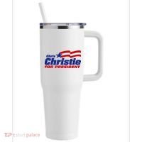 Chris Christie For President 2024 Election 40oz Vacuum Insulated Stainless Steel Travel Tumbler thumb 0