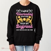 Cheer Cheerleading Friend I Love Cheerleading Much Less Gift Women's Sweatshirt thumb 0