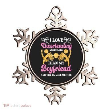 Cheer Cheerleading Friend I Love Cheerleading Much Less Gift Ornament