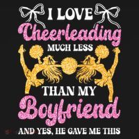Cheer Cheerleading Friend I Love Cheerleading Much Less Gift Ornament thumb 1