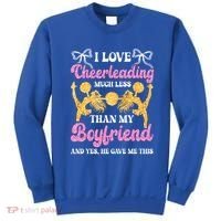 Cheer Cheerleading Friend I Love Cheerleading Much Less Gift Sweatshirt thumb 0