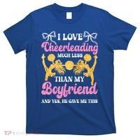 Cheer Cheerleading Friend I Love Cheerleading Much Less Gift T-Shirt thumb 0