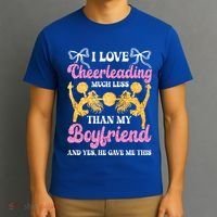 Cheer Cheerleading Friend I Love Cheerleading Much Less Gift T-Shirt thumb 3