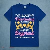 Cheer Cheerleading Friend I Love Cheerleading Much Less Gift T-Shirt thumb 5