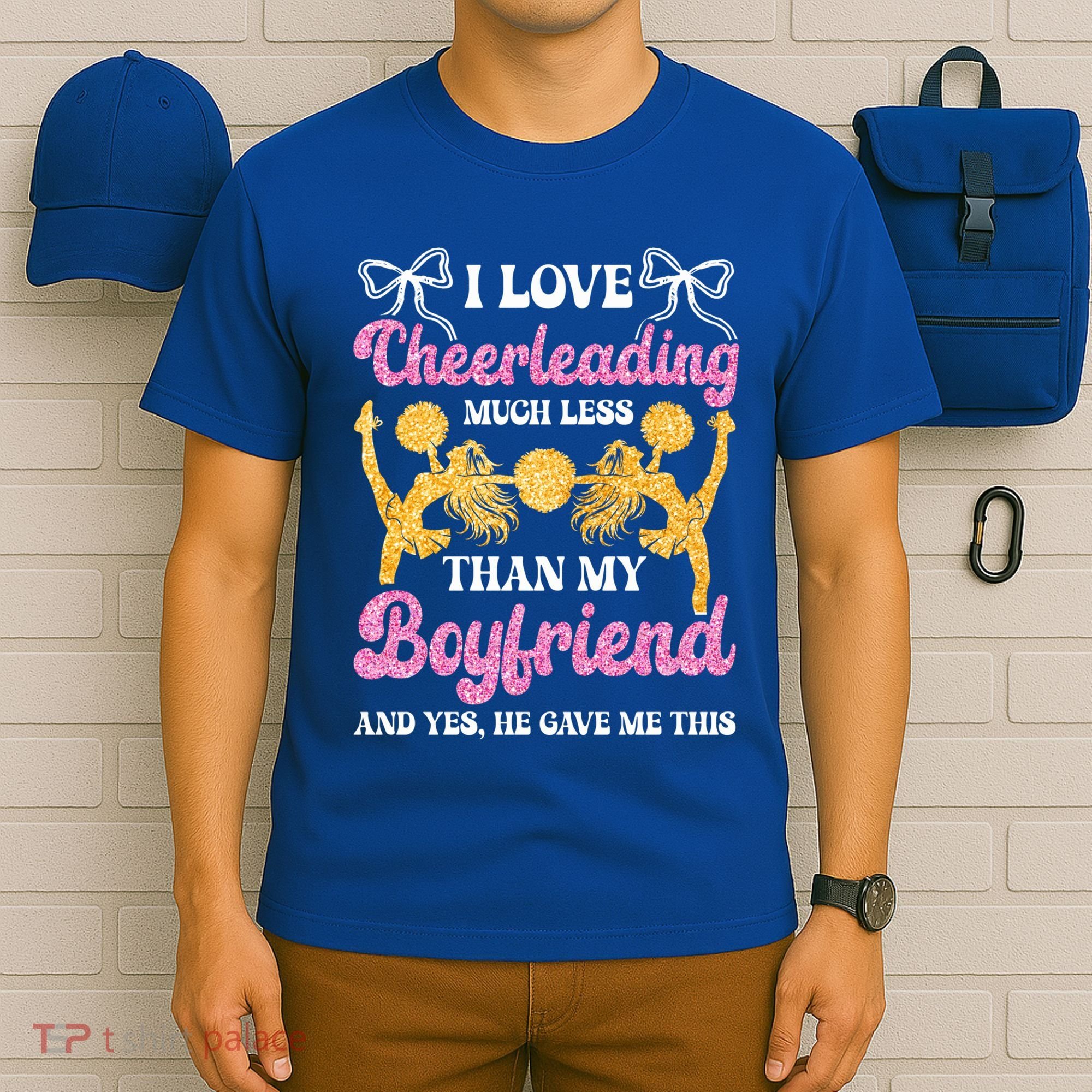 Cheer Cheerleading Friend I Love Cheerleading Much Less Gift T-Shirt