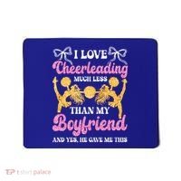 Cheer Cheerleading Friend I Love Cheerleading Much Less Gift Mousepad thumb 0