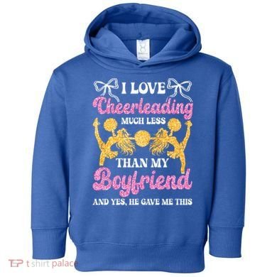 Cheer Cheerleading Friend I Love Cheerleading Much Less Gift Toddler Hoodie