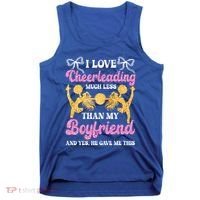 Cheer Cheerleading Friend I Love Cheerleading Much Less Gift Tank Top thumb 0