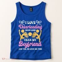 Cheer Cheerleading Friend I Love Cheerleading Much Less Gift Tank Top thumb 2