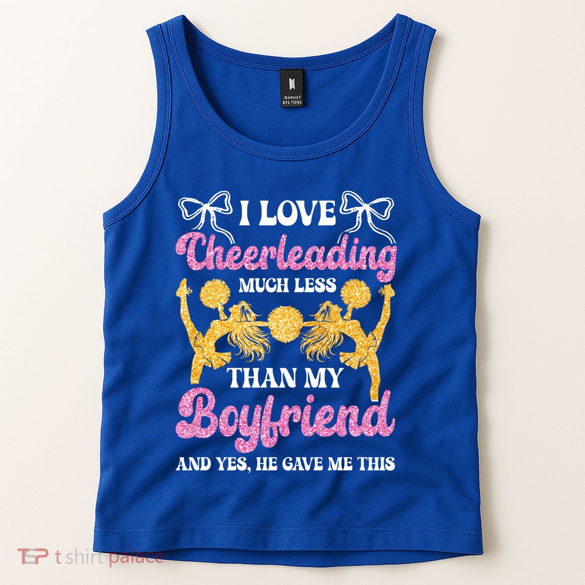 Cheer Cheerleading Friend I Love Cheerleading Much Less Gift Tank Top
