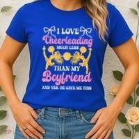 Cheer Cheerleading Friend I Love Cheerleading Much Less Gift Women's T-Shirt thumb 2