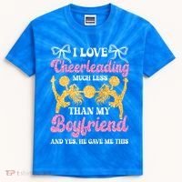Cheer Cheerleading Friend I Love Cheerleading Much Less Gift Kids Tie-Dye T-Shirt thumb 0