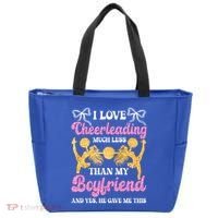 Cheer Cheerleading Friend I Love Cheerleading Much Less Gift Tote Bag thumb 0