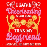 Cheer Cheerleading Friend I Love Cheerleading Much Less Gift Santa Hat thumb 1