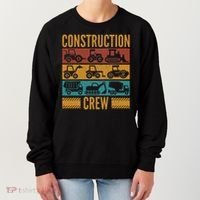 Construction Crew Funny Construction Worker Costume Birthday Women's Sweatshirt thumb 0