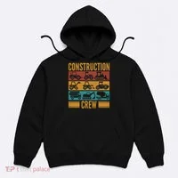 Construction Crew Funny Construction Worker Costume Birthday Hoodie thumb 0