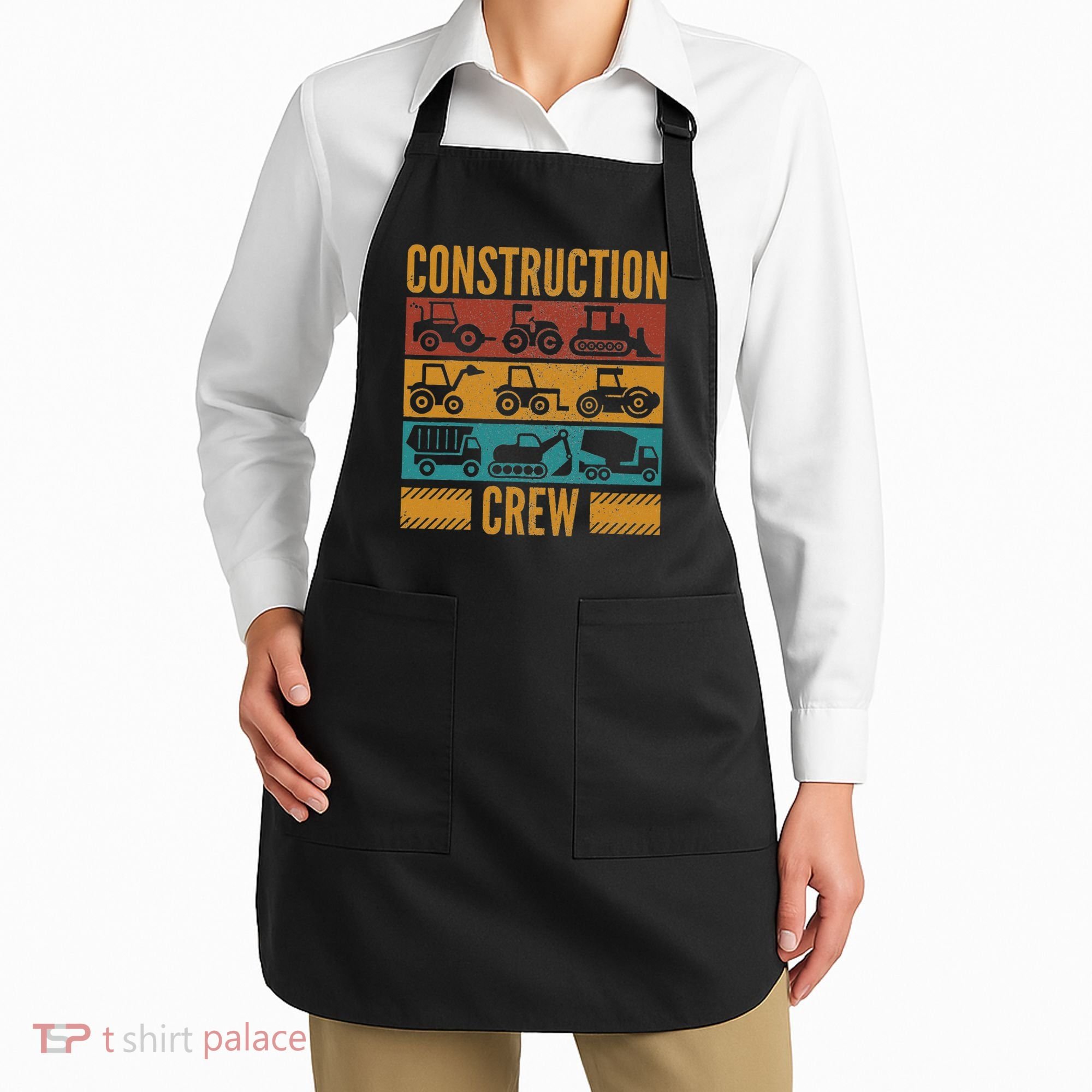 Construction Crew Funny Construction Worker Costume Birthday Apron
