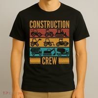 Construction Crew Funny Construction Worker Costume Birthday T-Shirt thumb 3
