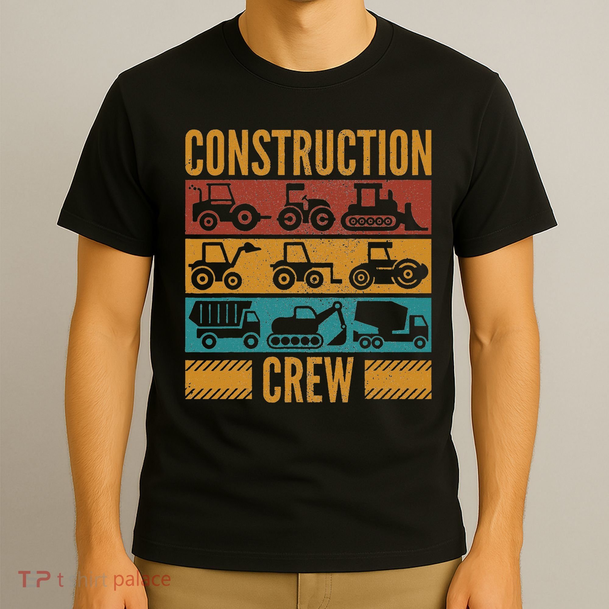 Construction Crew Funny Construction Worker Costume Birthday T-Shirt