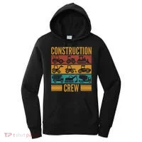 Construction Crew Funny Construction Worker Costume Birthday Women's Hoodie thumb 0