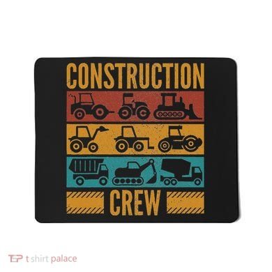 Construction Crew Funny Construction Worker Costume Birthday Mousepad