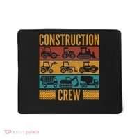 Construction Crew Funny Construction Worker Costume Birthday Mousepad thumb 0