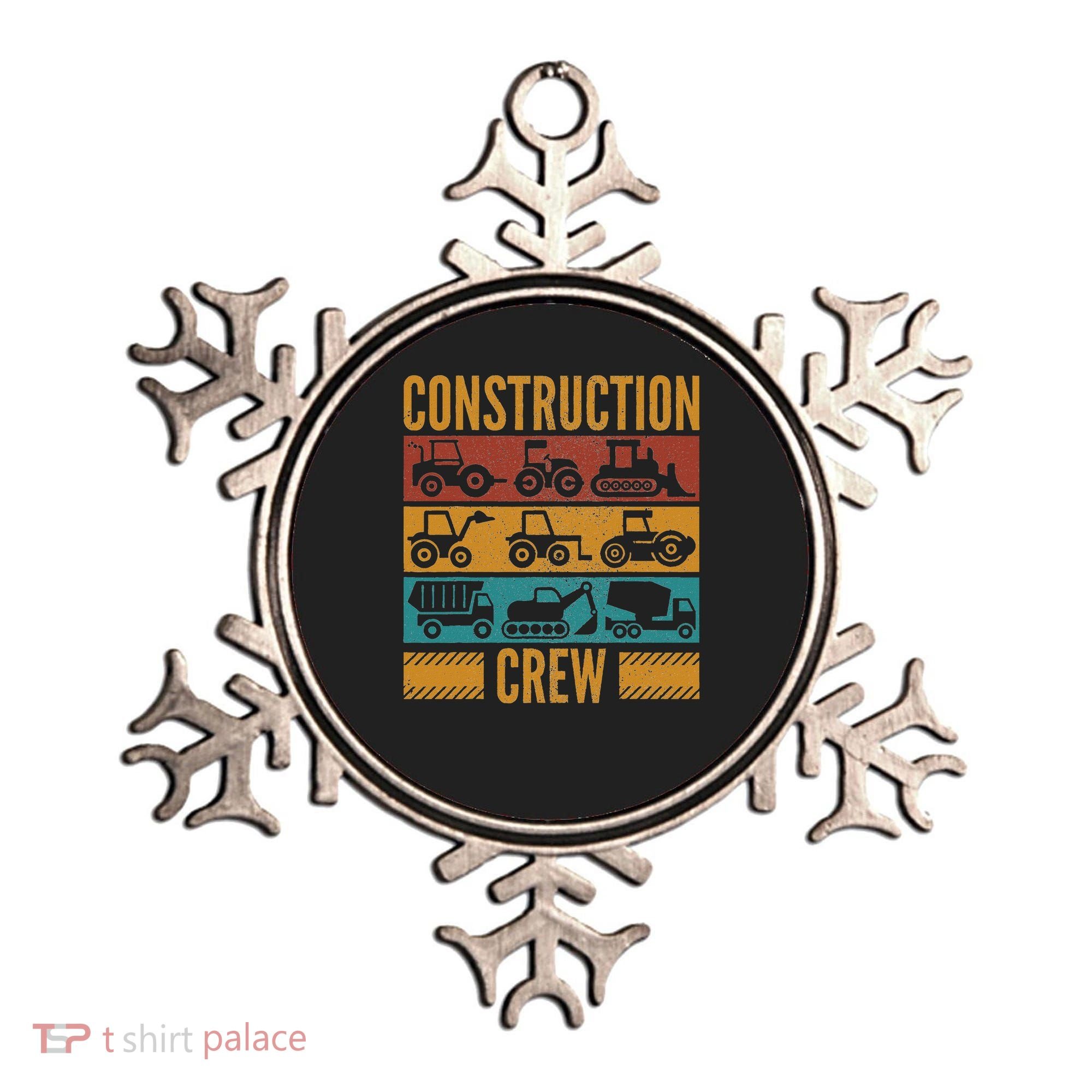 Construction Crew Funny Construction Worker Costume Birthday Ornament