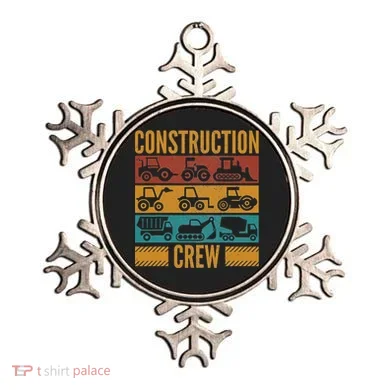 Construction Crew Funny Construction Worker Costume Birthday Ornament