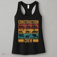 Construction Crew Funny Construction Worker Costume Birthday Women's Tank Top thumb 3