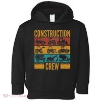 Construction Crew Funny Construction Worker Costume Birthday Toddler Hoodie thumb 0