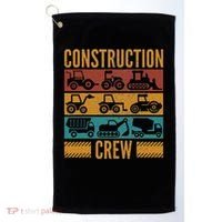 Construction Crew Funny Construction Worker Costume Birthday Golf Towel thumb 0
