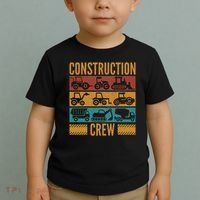 Construction Crew Funny Construction Worker Costume Birthday Toddler T-Shirt thumb 2