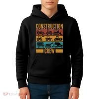 Construction Crew Funny Construction Worker Costume Birthday Kids Hoodie thumb 4