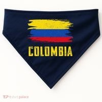 Colombia Columbian Flag Colombia USA-Made Doggie Bandana thumb 0
