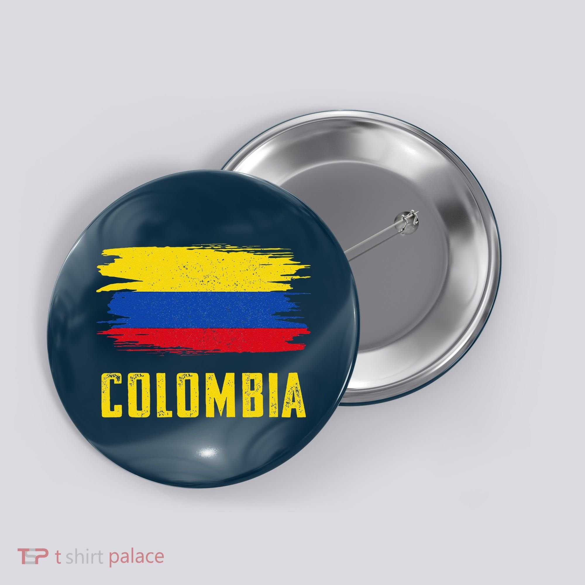 Colombia Columbian Flag Colombia Button