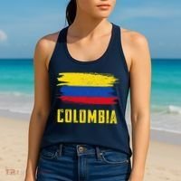 Colombia Columbian Flag Colombia Women's Tank Top thumb 2