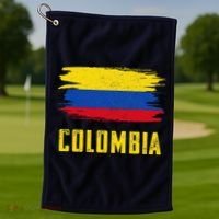 Colombia Columbian Flag Colombia Golf Towel thumb 1
