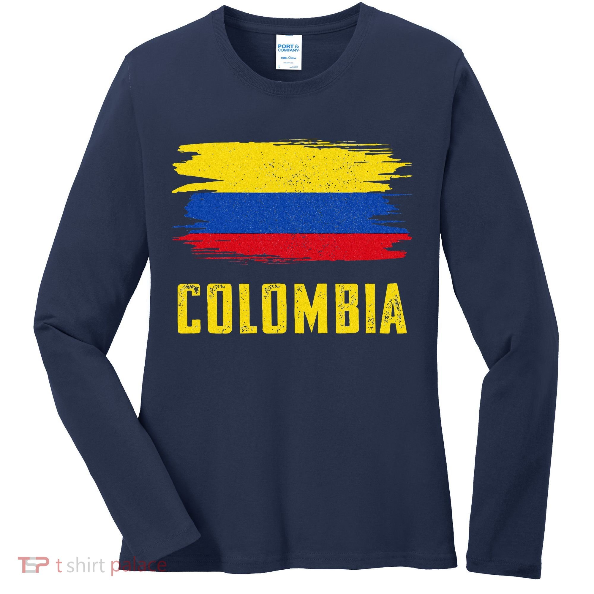 Colombia Columbian Flag Colombia Women's Long Sleeve Shirt