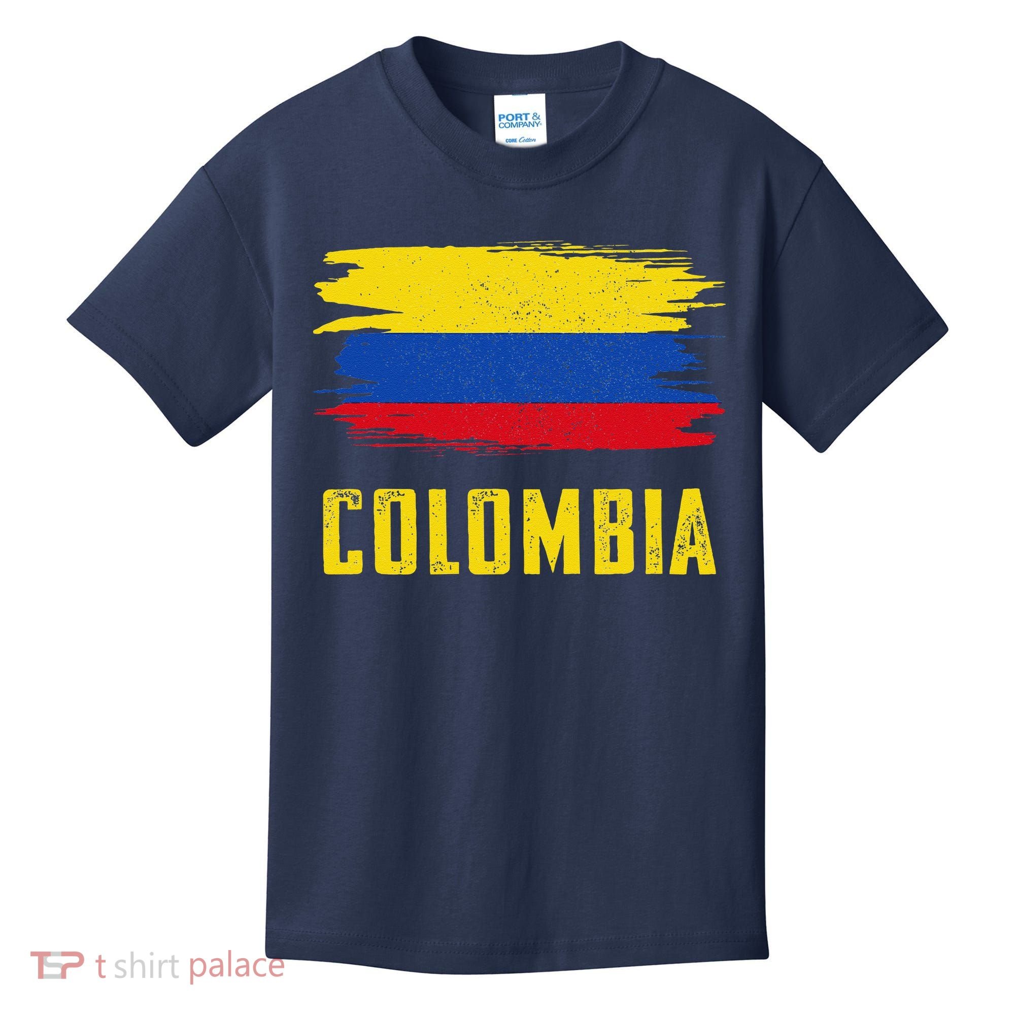 Colombia Columbian Flag Colombia Kids T-Shirt