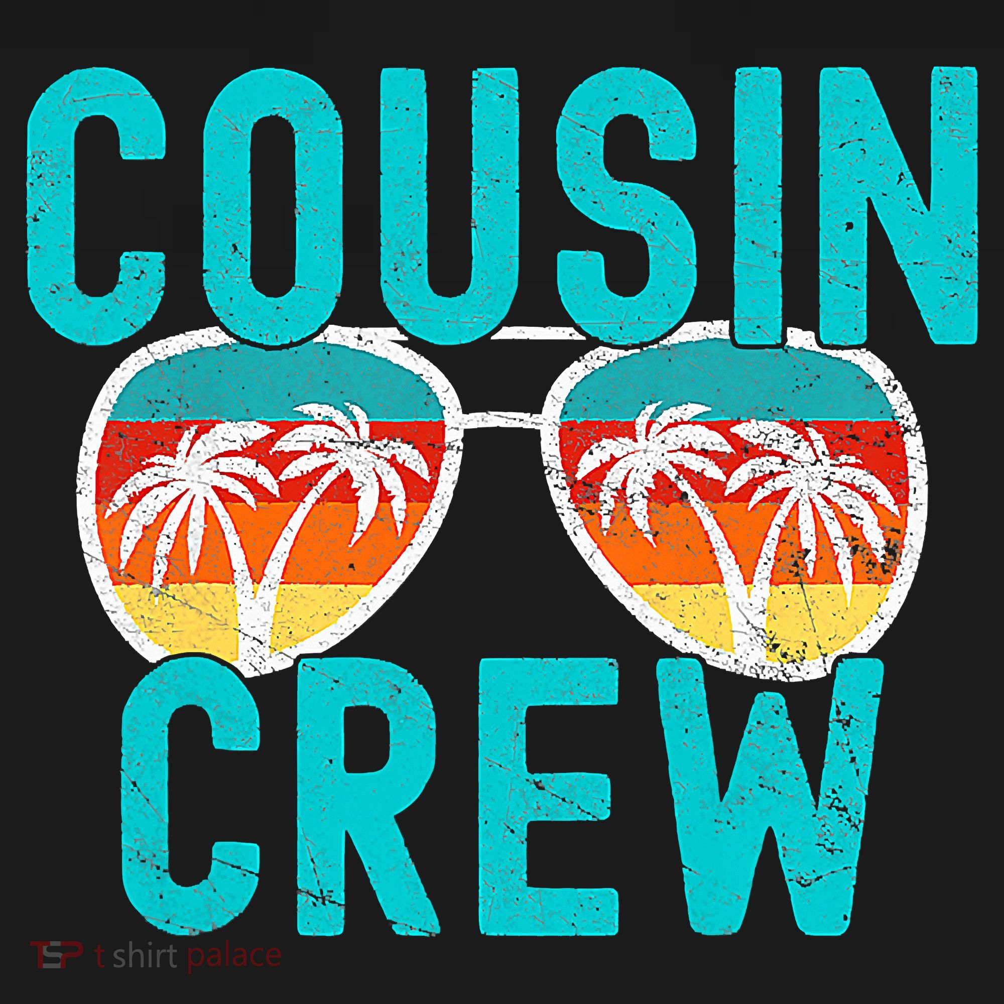 Cousin Crew Family Vacation Summer Vacation Beach Sunglasses T-Shirt
