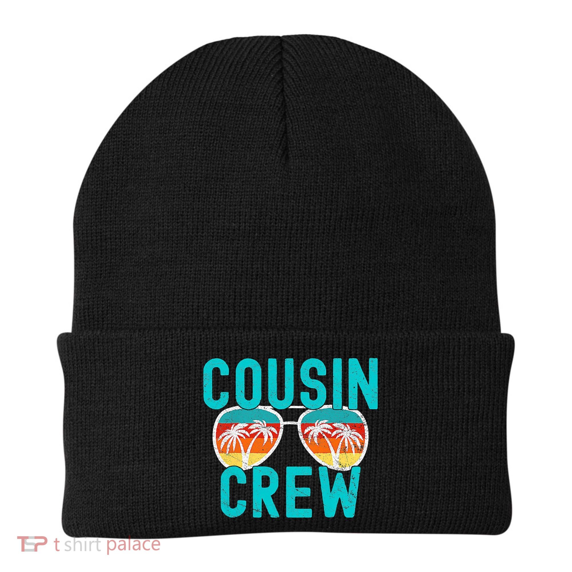 Cousin Crew Family Vacation Summer Vacation Beach Sunglasses Beanie