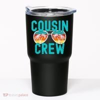 Cousin Crew Family Vacation Summer Vacation Beach Sunglasses Tumbler thumb 0